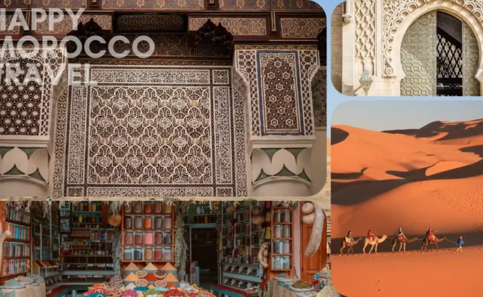 multiple pictures of best time to visit Morocco in one picture