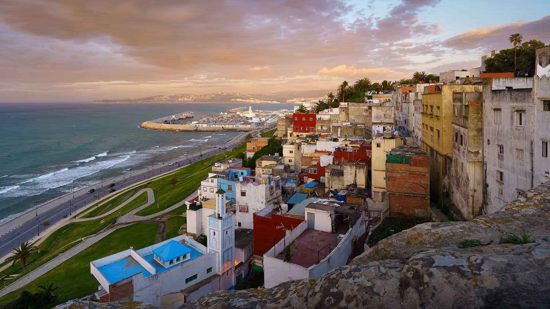 Tangier on the northern Moroccan coast, inside the path of totality of the 2 August 2027 total solar eclipse